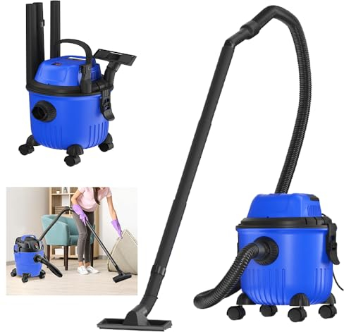 Wet & Dry Cleaner, Carpet Upholstery Cleaner, Industrial Vacuum Cleaner, 15L Capacity Large Hoover with Blow Function, 800W Motor, for Indoor & Outdoor Cleaning
