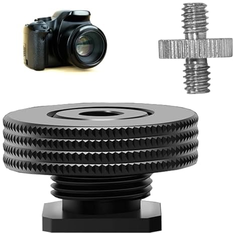 Hot Shoe 1/4,Hot Shoe Mount,Adattatore Hot Shoe 1/4,Adattatore Flash A Slitta,Adattatore Perflash A Slitta,Hot Shoe Vite Per Treppiede,Supporto Per Hot Shoe Della Fotocamera,Adattatore Slitta A Caldo