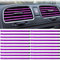 Lot de 20 Tuning Voiture Interieur Decoration Accessoire Voiture Interieur Decoration Autocollant Tuning Voiture de 20 cm S'adapte à Toutes les Bouches D'aération Droites (Violet Glacé)