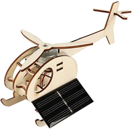 Toyvian DIY-Handwerk Hubschrauberspielzeug Für Kinder Entwicklungsspielzeug 3D-Puzzles Aus Holz Helikopter Spielzeug Lernspielzeug 3D-Puzzles Für Kinder Kinderpuzzle Handbuch Gizmo Schüler