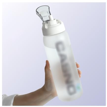 Water Bottle Bouteille d'eau en plastique Thermos de gymnastique en plein air avec poignée couvercle sangle de transport et bouteille de boissons de voyage isolée sous vide étanche Bouteille ( Color :