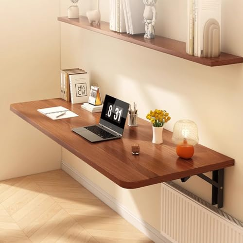 Wandmontierter Klapptisch,Wand Wandtisch Klappbar,Holz Schwebender Schreibtisch,aus Holz An Der Wand Hängender Länglicher Und Esstisch,für Küche Esszimmer Arbeitszimmer ( Size : L40*W24CM , Color : St