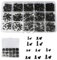 Micro Tornillos de Reparación,450 Tornillos Para Portátiles, 15 Tamaños, Tornillos Avellanados, Juego de Tornillos de PC Para Reparar Ventiladores de Placas base Discos duros, Negro