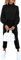 Sovoyontee Damen Hoher Hals Sweatshirt Pyjamas Langarm Trainingsanzug Lounge 2-Teiliges Outfits Set Schwarz L