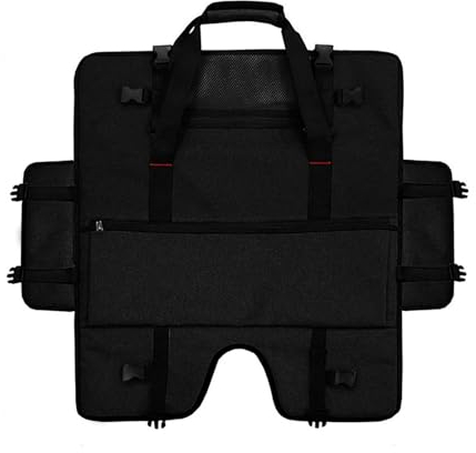 Generic Monitor Carrying Case - 20-24 Inches, Dustproof, Adjustable Handle, Black