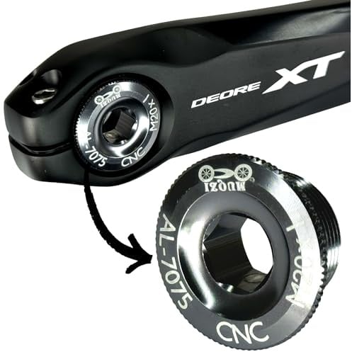 F26 SL M20 x 1 Tuning Fahrrad Kurbelarm Kurbelschraube passend für MTB & Road Hollowtech II Kurbeln I Deore I SLX I XT I XTR I 105 I Ultegra I Dura Ace (Grau)