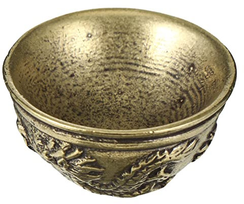 TOPPERFUN 2stücke Mini Vintage Messing Schale Dekoration Für Tisch Handgefertigtes Kunstwerk Als Neujahrsgeschenk Für Festliche Anlässe Für Wohnräume Und Büros