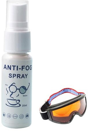 Anti-Beschlag-Spray, Skibrillen-Reiniger, Brillen-Linsen-Reiniger, langanhaltendes Anti-Beschlag-Spray, keine Spuren, Linsen-Reiniger, Brillen-Anti-Beschlag-Spray, Multi-Oberflächen-Reinigungsspray, S