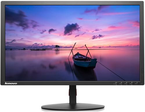 Lenovo T2424PA Moniteur PC 24 LED Full HD IPS HDMI DisplayPort VGA Hub USB (reconditionné)
