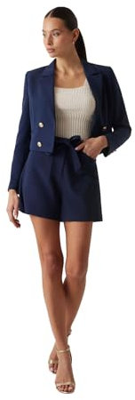 GUESS Damen Eco New Valentina Short, Geschwärztes Blau, S