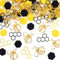 KOBOKO Konfetti Bienen Deko, 100 Stück Happy Bee Day Konfetti, Biene Konfetti mit 5 Stile, Wabenförmiges Sechseck Konfetti Tischdeko zum Streudeko, für Bienenmotivparty Babyparty Geburtstagdekoration