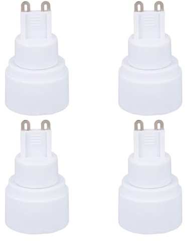OSALADI 4er Set G9 Zu E14 Lampensockel Adapter Hochwertiger LED Lampenfassung Konverter Für Glühlampen Und CFL Lampen 100 230V Hitzebeständig