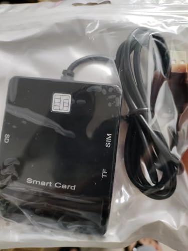 Rydkas CAC Kartenleser Multifunktions Kartenleser DOD Military USB Common Access CAC, kompatibel mit Windows, Mac OS und Linux für SmartCard/ID/SD/SDHC/SDXC/Micro SD/T-Flash/MMC und SIM