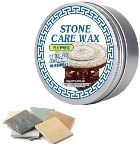 Steinpolitur Zur Steinpflege, 200g Steinpolierwach, Marmor-Polierwachs, Granit-Wachs-Finish, Steinpoliturschutz Zur Wiederherstellung, Wiederherstellung Des Steinglanzes Und Zur Kratzfestigkeit