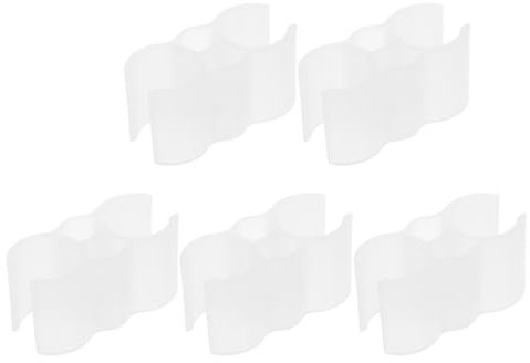 Ipetboom 5piezas Clip De Mango De Escoba Conectores De Plástico Abrazaderas Multiusos Fijación De Tuberías Accesorios De Sujeción