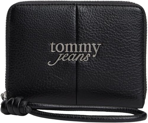 Tommy Jeans Damen Geldbörse Bold mit Handschlaufe, Schwarz (Black), Einheitsgröße