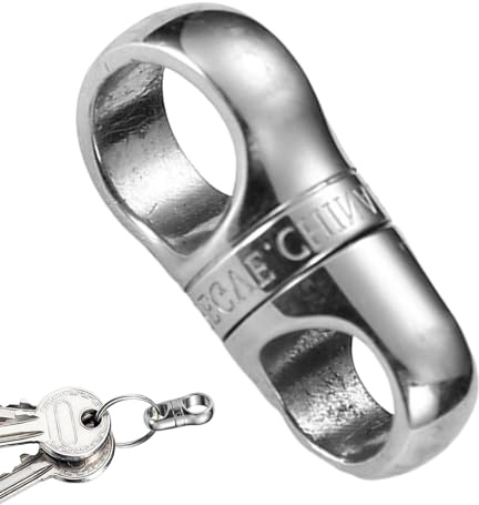 Verbinder Von Schlüsselringen - Magnetisch drehbarer Titanlegierung Keyring | Schwerlast-Kettenzubehör Mit 20 kg Lagerlast Für Autoschlüssel, Haus, U