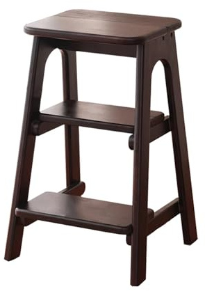 Marchepied Pliant, marchepied en Bois à Trois marches, marchepied Portable for la Maison, Le Restaurant et Le Bureau, Charge maximale 150 kg