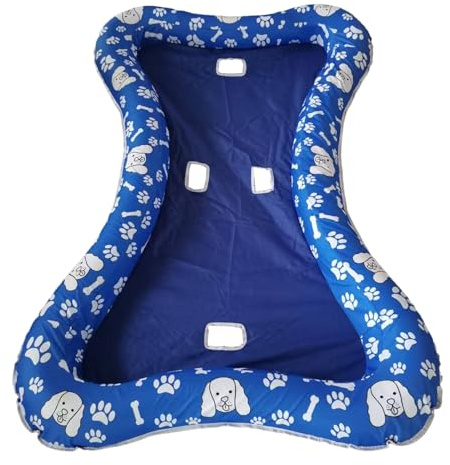 Dog Float, Tragbares Haustierbett, punktbeständig, Quick-Dry Design, aufblasbares Wassermatte für Swimming, Lake, Bath Tub, Outdoor, Backyard Fun, 57,48 x 37,4 Zoll