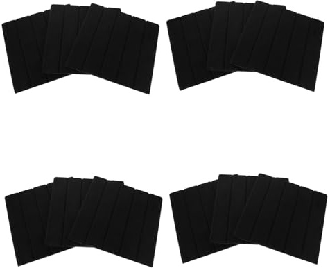 Mipcase 12 Pièces Panneaux Acoustiques Auto-adhésifs à Rayures Polyéthylène Haute Densité Isolation Phonique pour Bureau Home Cinéma et Chambre Lot
