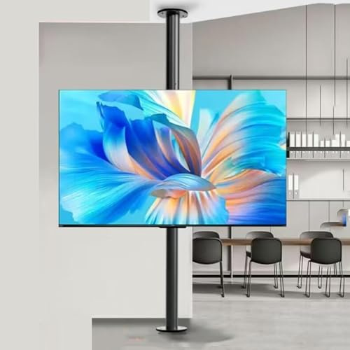 Lcd Tv Frame Floor Stand, 360 Degree Partition Wall Rotating Rack, Adjustable Ceiling Tv Mount, Fits 32-75Inch Led Tvs,60,85cm