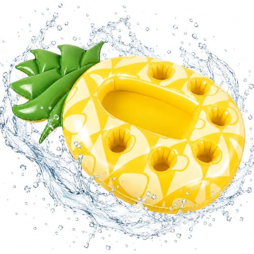 Barre de piscine à ananas, porte-gobelet gonflable, flottant
