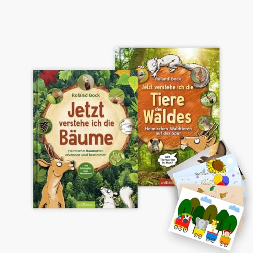 Jetzt verstehe ich die Bäume + Jetzt verstehe ich die Tiere des Waldes + 1 exklusives Postkartenset