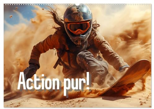 Action pur - atemberaubende Hobbys (Wandkalender 2026 DIN A2 quer), CALVENDO Monatskalender: Ein Wandkalender mit atemberaubenden Bildern von ... und Motocross-Fahren. (CALVENDO Spass)
