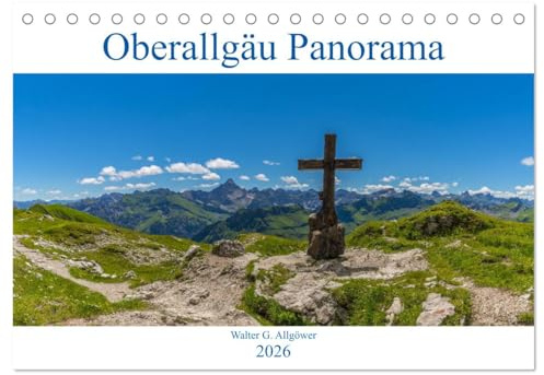 Oberallgäu Panorama (Tischkalender 2026 DIN A5 quer), CALVENDO Monatskalender: Panoramaaufnahmen aus dem Oberallgäu (CALVENDO Orte)