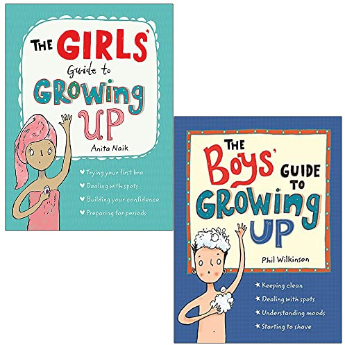 The Girls Guide to Growing Up By Anita Naik & The Boys Guide to Growing Up By Phil Wilkinson 2 Books Collection Set