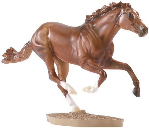 Breyer Traditional Series Secretariat Horse with Base | Model Horse Toy | 13.5 x 9.5 | 1:9 Scale | Model #1345