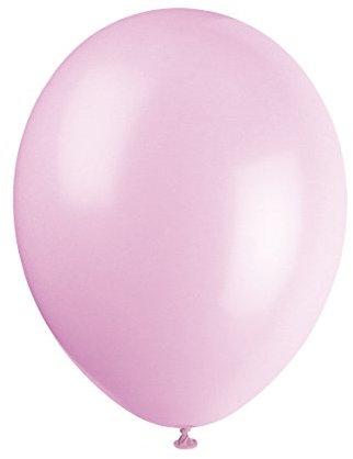 Unique Party 56848 - Palloncini in Lattice Rosa Polvere da 30cm, Confezione da 50