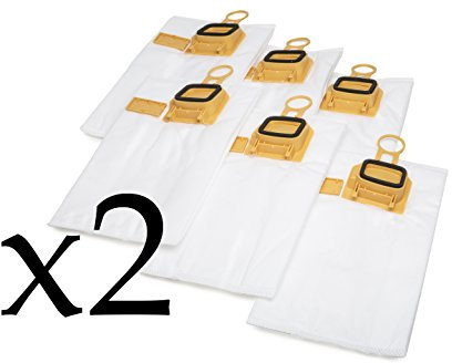 Set de 2 paquetes de 6 bolsas de aspiradora adecuadas para Vorwerk Kobold 140 y 150