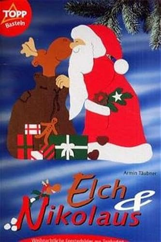 Elch & Nikolaus: Weihnachtliche Fensterbilder aus Tonkarton