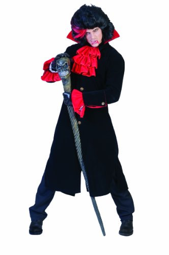 Funny Fashion 604166 - Vampir Jacket Gothic, mit Jabot, Größe 48-50