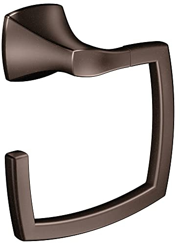 Moen Voss Oil-Rubbed Bronze Bathroom Hand Towel Ring, YB5186ORB