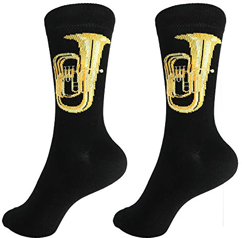 mugesh Musik-Socken Tuba (43/45) - Schönes Geschenk für Musiker