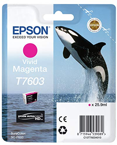 Epson T76034010 Tintenpatronen, 26 ml, magenta