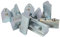 100x Nutenstein 6 St M5 Nut 6 - Typ I - M5 mit Steg, Federkugel, Stahl verzinkt