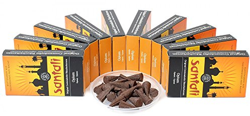 Original Crottendorfer Räucherkerzen - 10x20 Sparpack - SANTALI Opium Erzgebirge