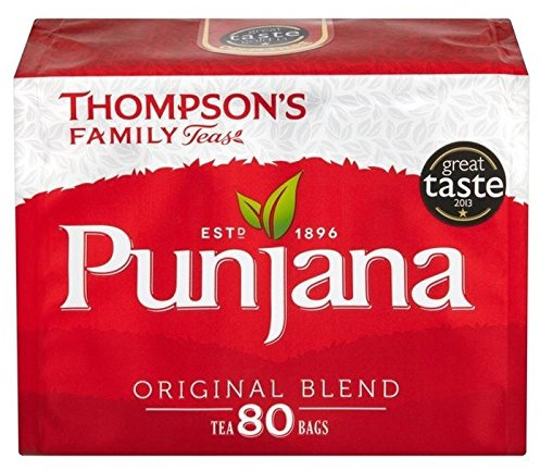 Thompsons Punjana Tea Bags 80 per Pack - Pack of 2