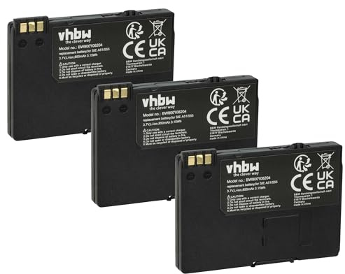 vhbw 3X Akku kompatibel mit Swisscom Top S600