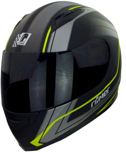 Römer Integralhelm - Moderner Motorradhelm mit 5-Wege Belüftungssystem und Ratschenverschluss für Damen & Herren