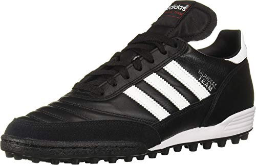 adidas Herren Mundial Team TF Fußballschuhe, Schwarz Schwarz Laufen White Footwear Red 0, 48 EU