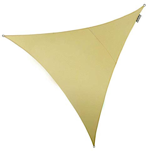 Kookaburra Waterproof Garden Sun Shade Sail Canopy in Sand 98% UV Block (2m Triangle)