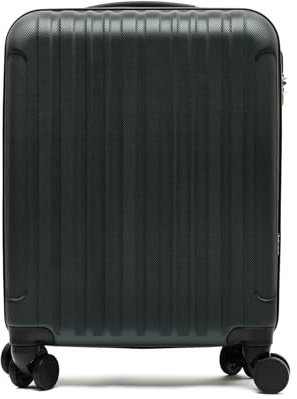 MISAKO Maleta Pequeña de Viaje Luisa Verde Unisex - Equipaje rígido de 55 X 38 X 20 cm de 4 Ruedas