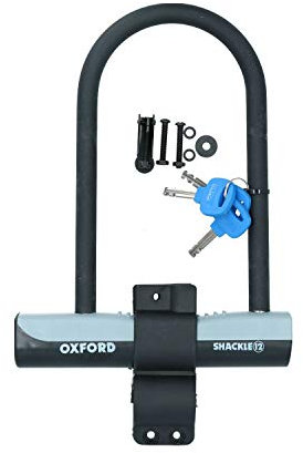 U Shackle D Lock 257 x 190mm Bike Cycle Security Wheel Clamp with Carry Bracket