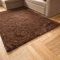 Carpeto Rugs Shaggy Teppich Wohnzimmer Flauschig - Wohnzimmerteppich Modern - Flauschiger Kuschelteppich Hochflor - Weich Langflor Teppich Kinderzimmer, Schlafzimmer - Braun - 140 x 200 cm