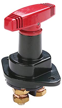 Autobatterieschalter, 12-24V 750 ABatteriehauptschalter Batterietrennschalter Isolierung Autobatterie Schalter Batterie Trennschalter Hauptstromschalter Batterietrenner für PKW-LKW,Schwarz + Rot