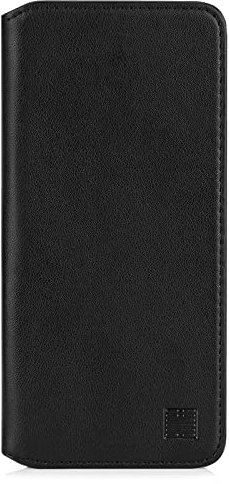 32nd Classic Series 2.0 - Real Leather Book Wallet Flip Case Cover For Samsung Galaxy A22 5G (2021), Real Leather Design With Card Slot, Magnetic Closure and Built In Stand - Black